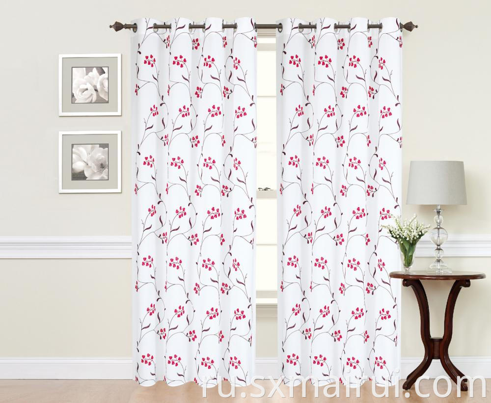 Sheer Embroidery Polyester Doli Curtains